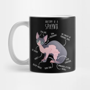 Sphynx Cat Anatomy Mug